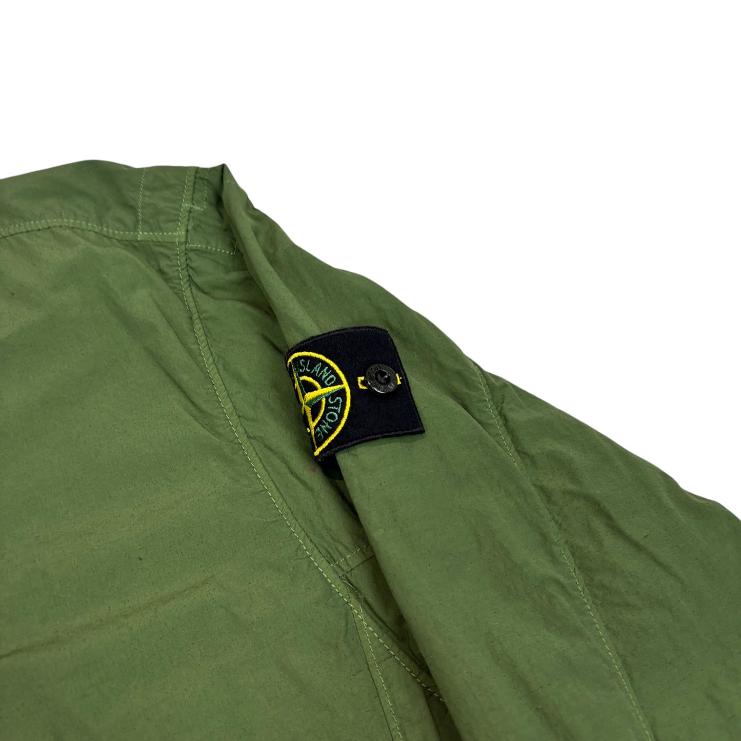 Stone Island Green Pocket Detail Hooded Smock Overshirt jacket