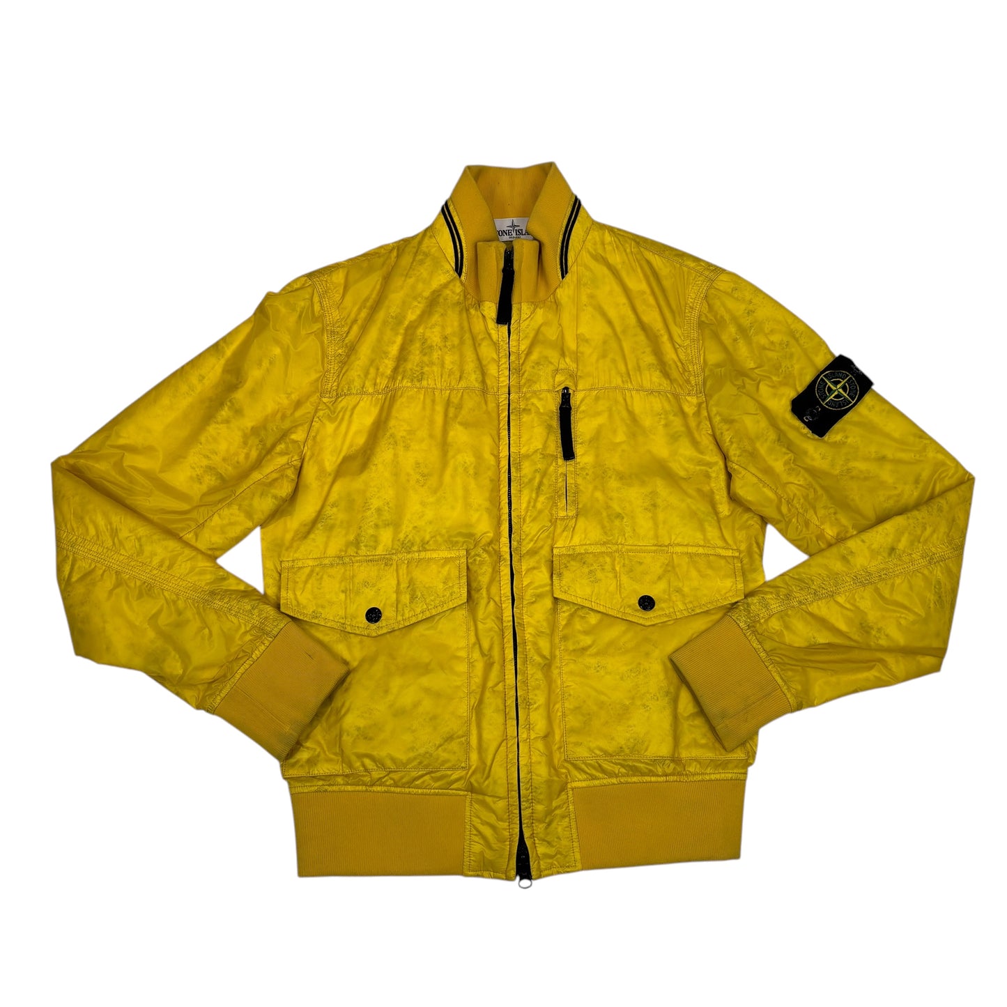 Stone Island Yellow Micro Rip Stop 7 Den / Tyvek Sheild Jacket