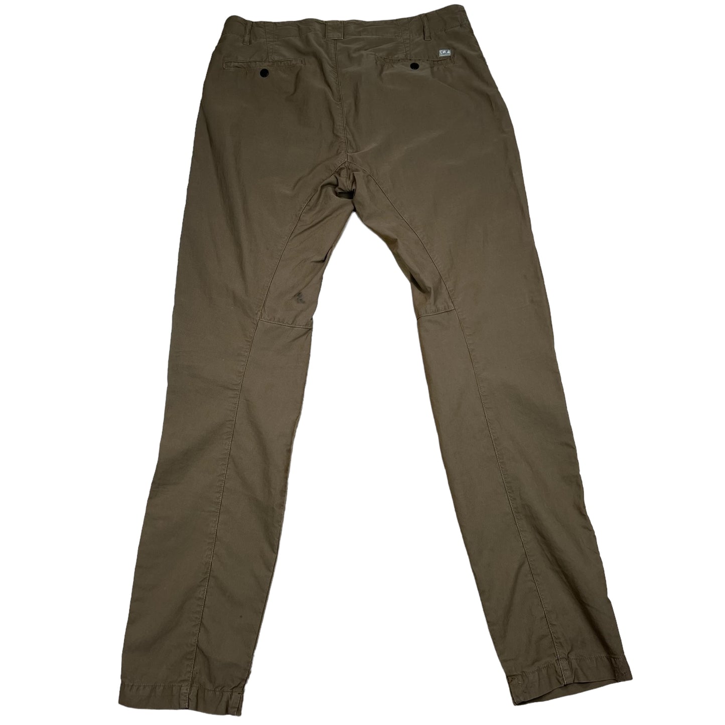 CP Company Ottoman Brown Linen Trousers