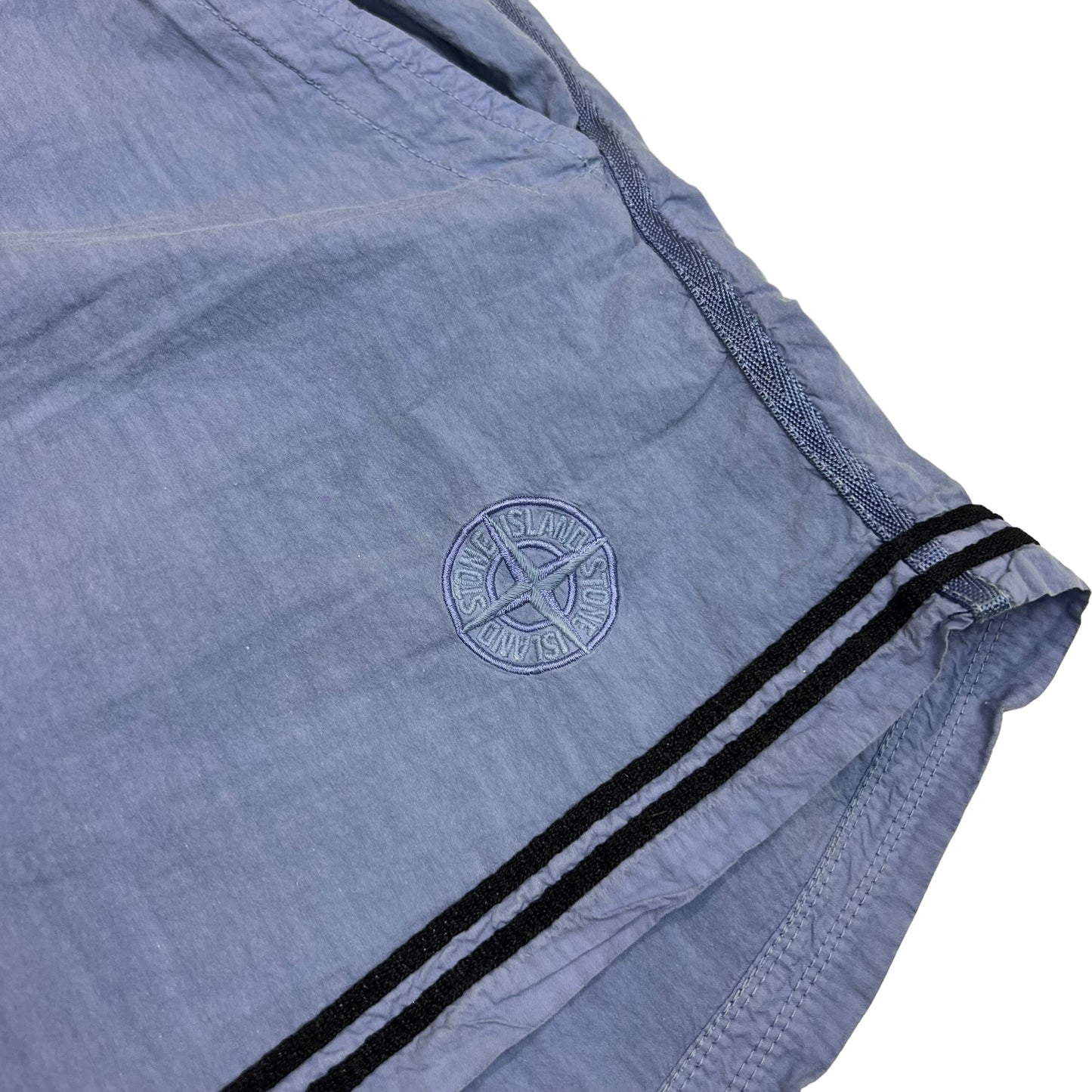 Stone Island Blue S/S 2010 Logo-Embroidery Nylon Swimming Shorts