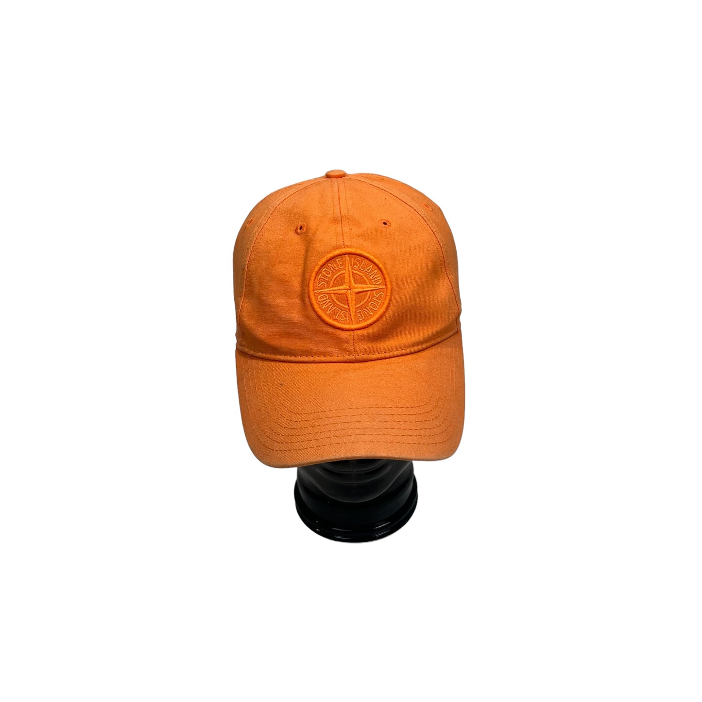 Stone Island Orange Logo-Embroidery Hat