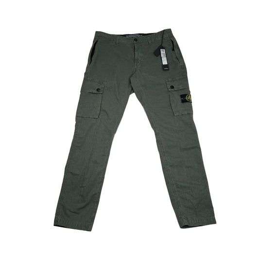 Stone Island Green Nylon Metal In Econyl Trousers