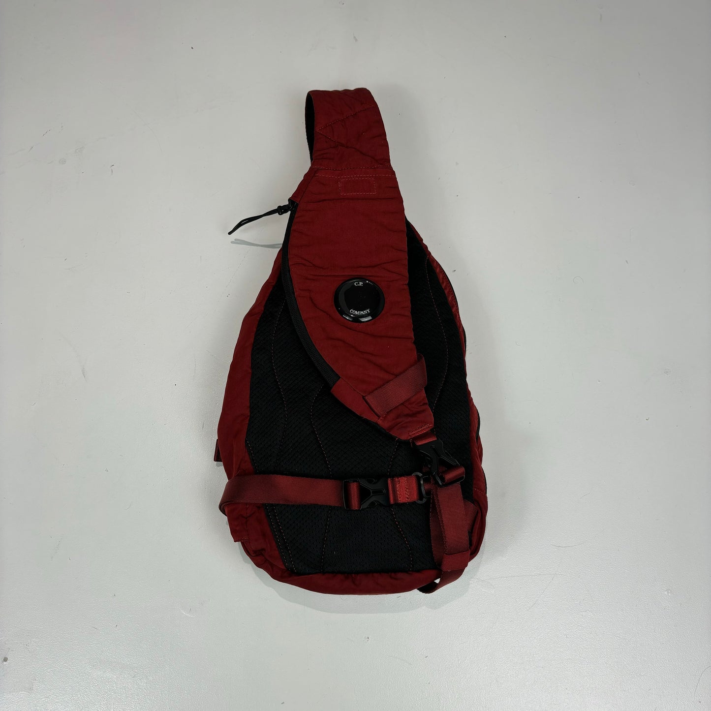 CP Company Ketchup Red Cross Body Double Strap Bag