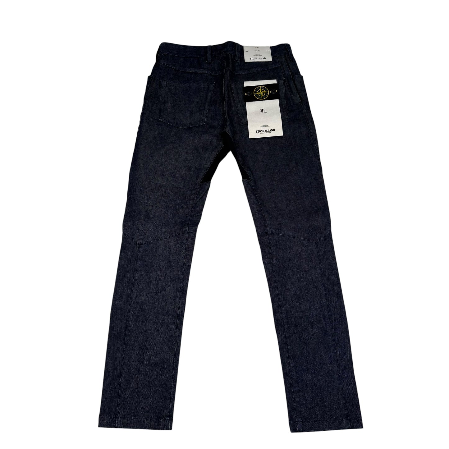 Stone Island Navy Blue Denim Type-SL Compass Patch Jeans