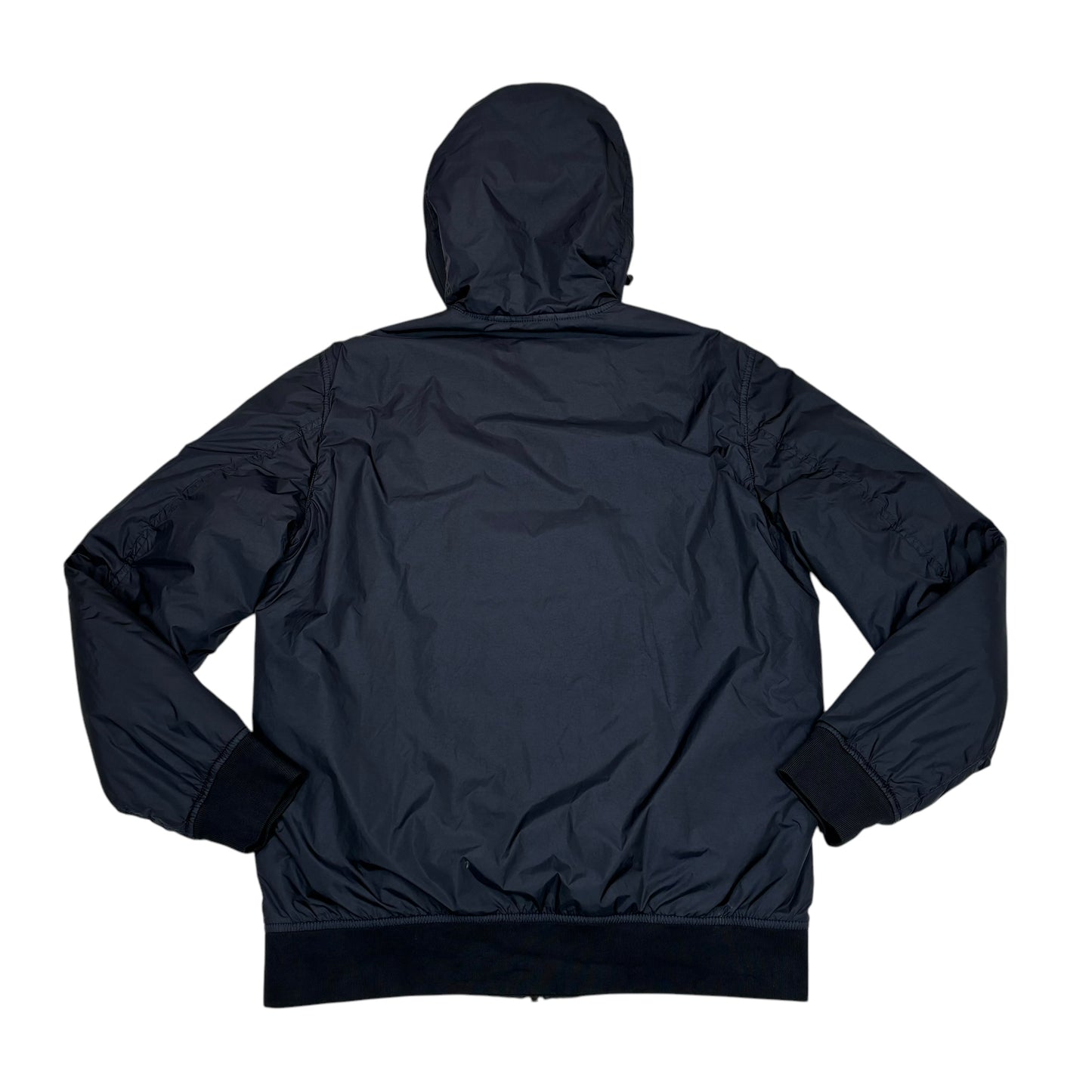 Stone Island Navy Blue Garment Dyed Crinkle Reps NY with Primaloft-TC insulation Jacket