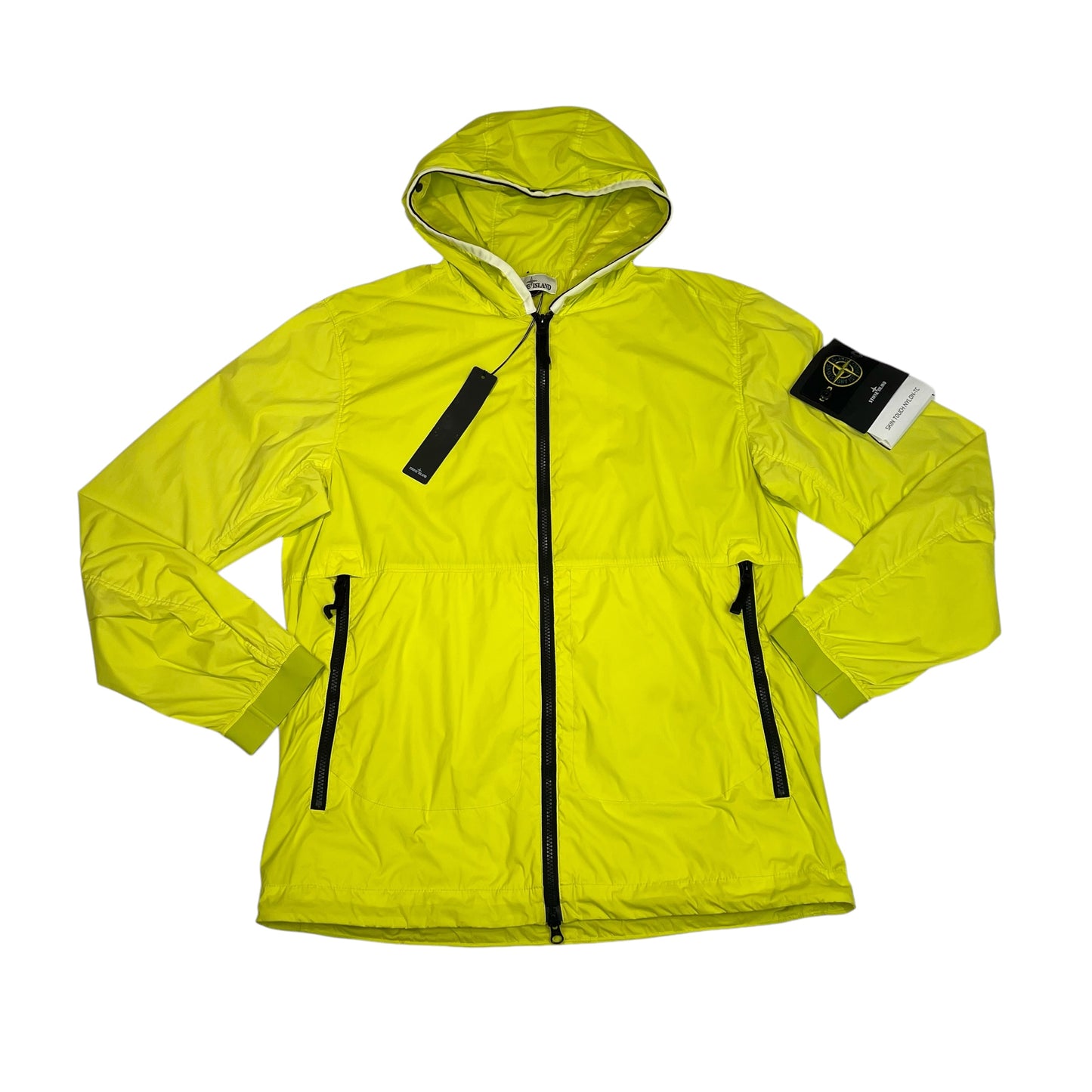 Stone Island Yellow Skin Touch Nylon-TC Hooded Jacket