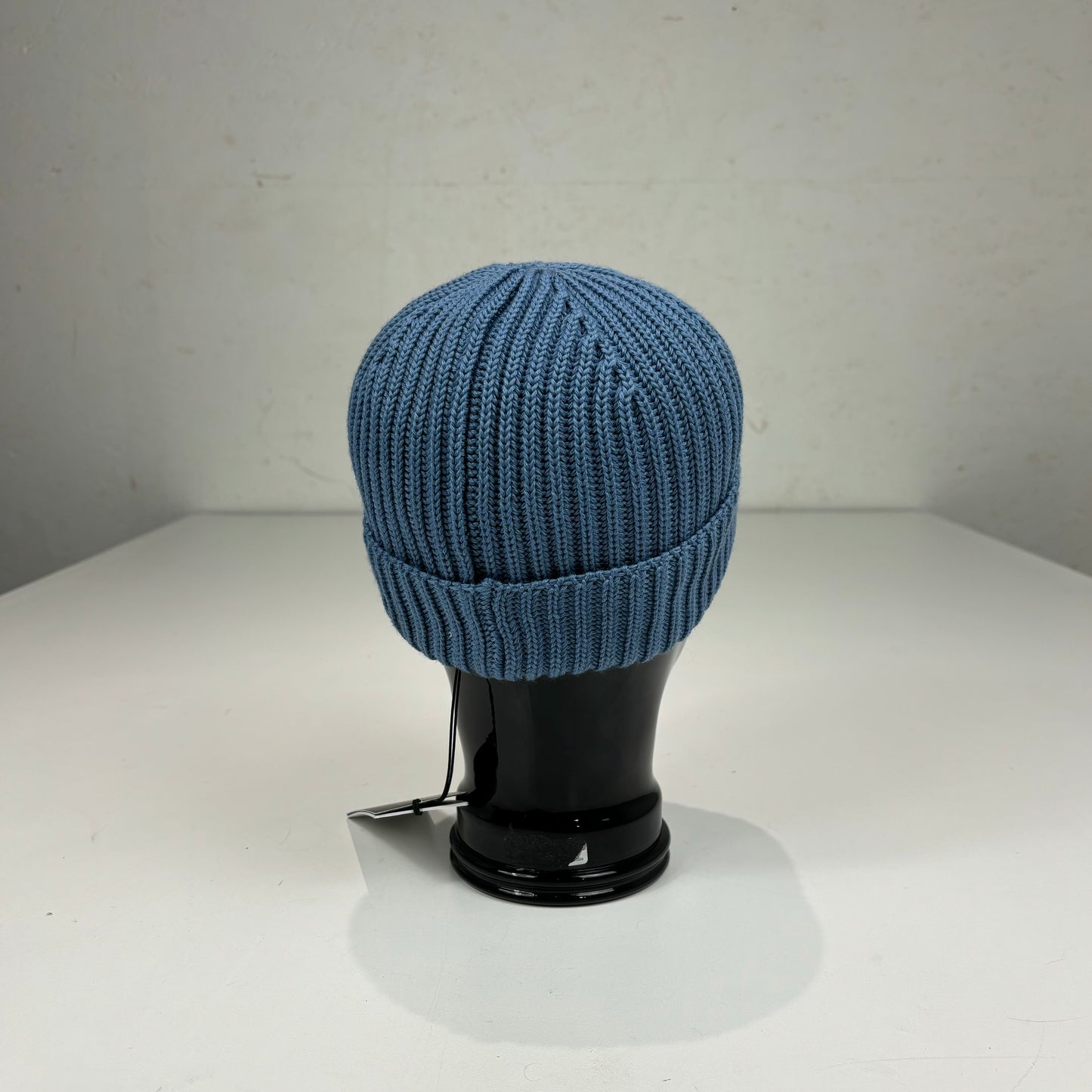 CP Company Riviera Blue Single Goggle Knitted Woollen Beanie