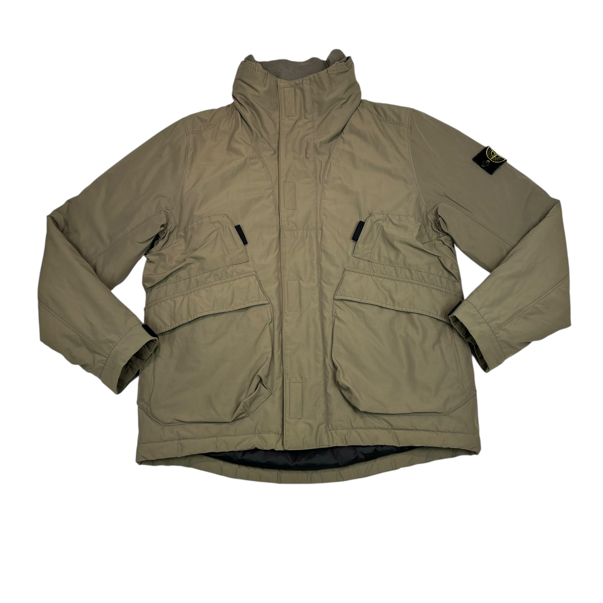 Stone Island Green Micro Reps with Primaloft Insulation Coat