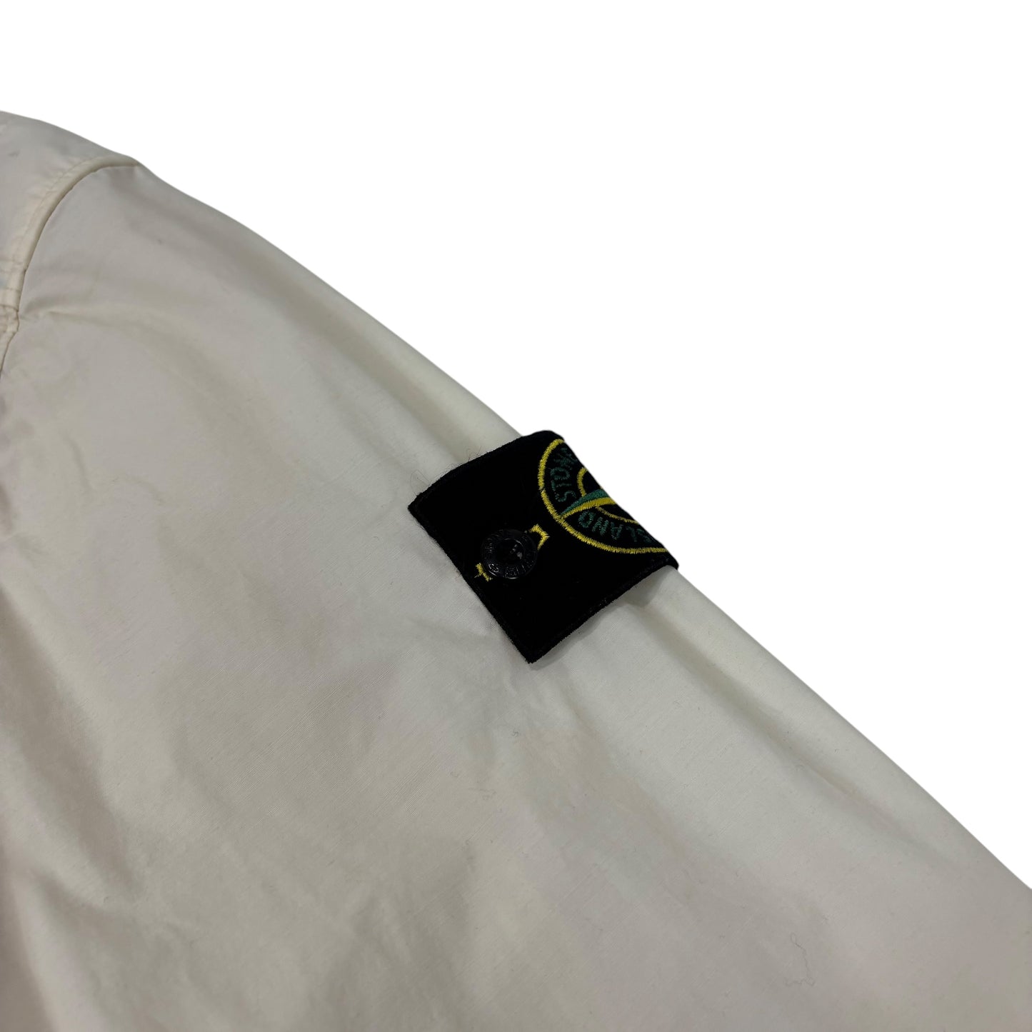 Stone Island Cream Longline Naslan Light Watro Compass-Patch Jacket