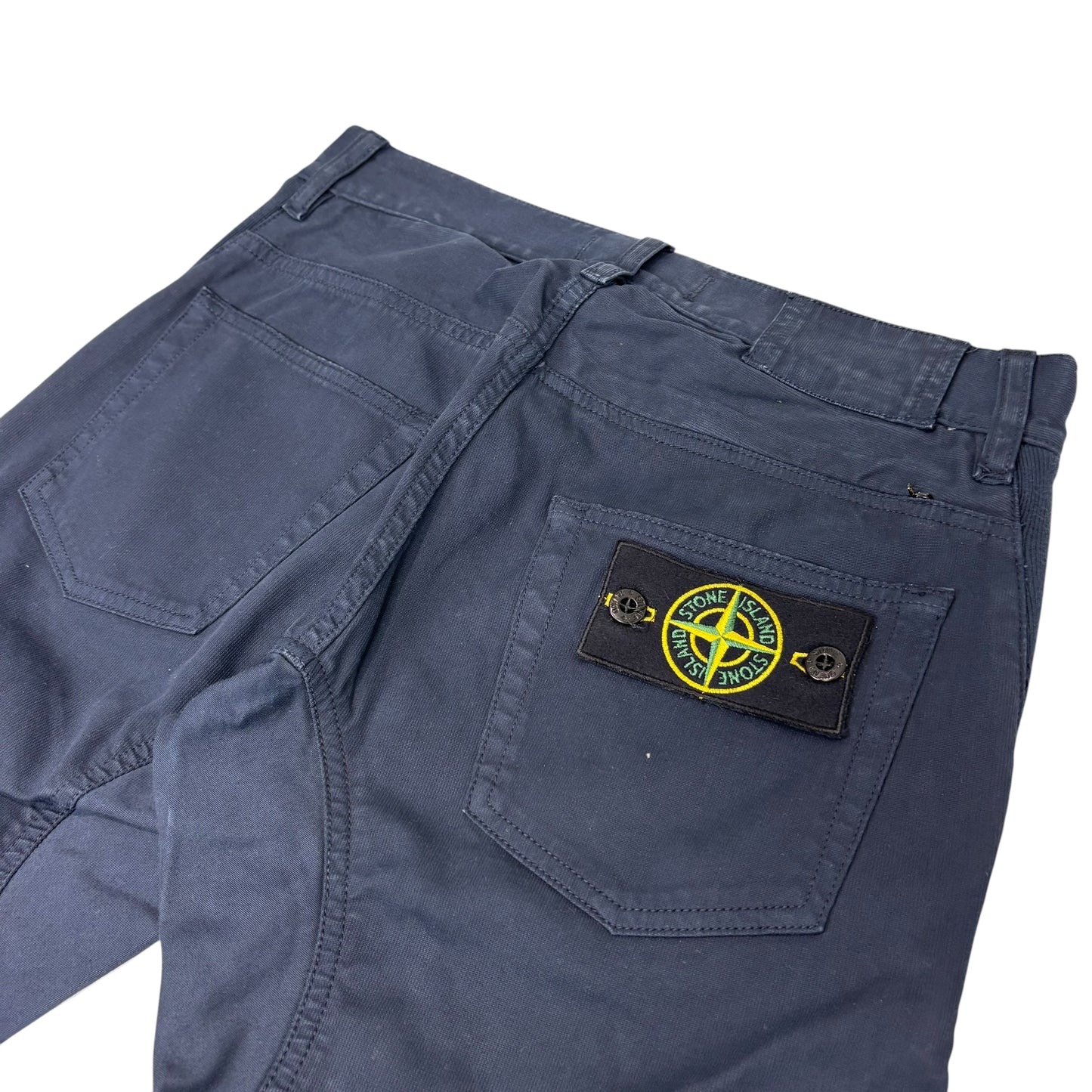 Stone Island Navy Blue Compass Patch Jeans