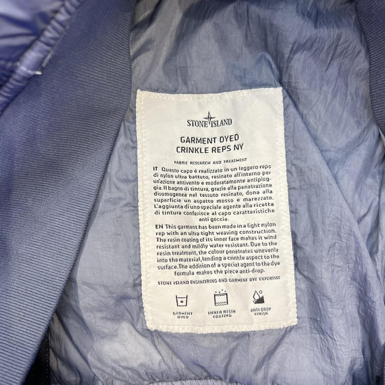 Stone Island blue Crinkle Rep Coat