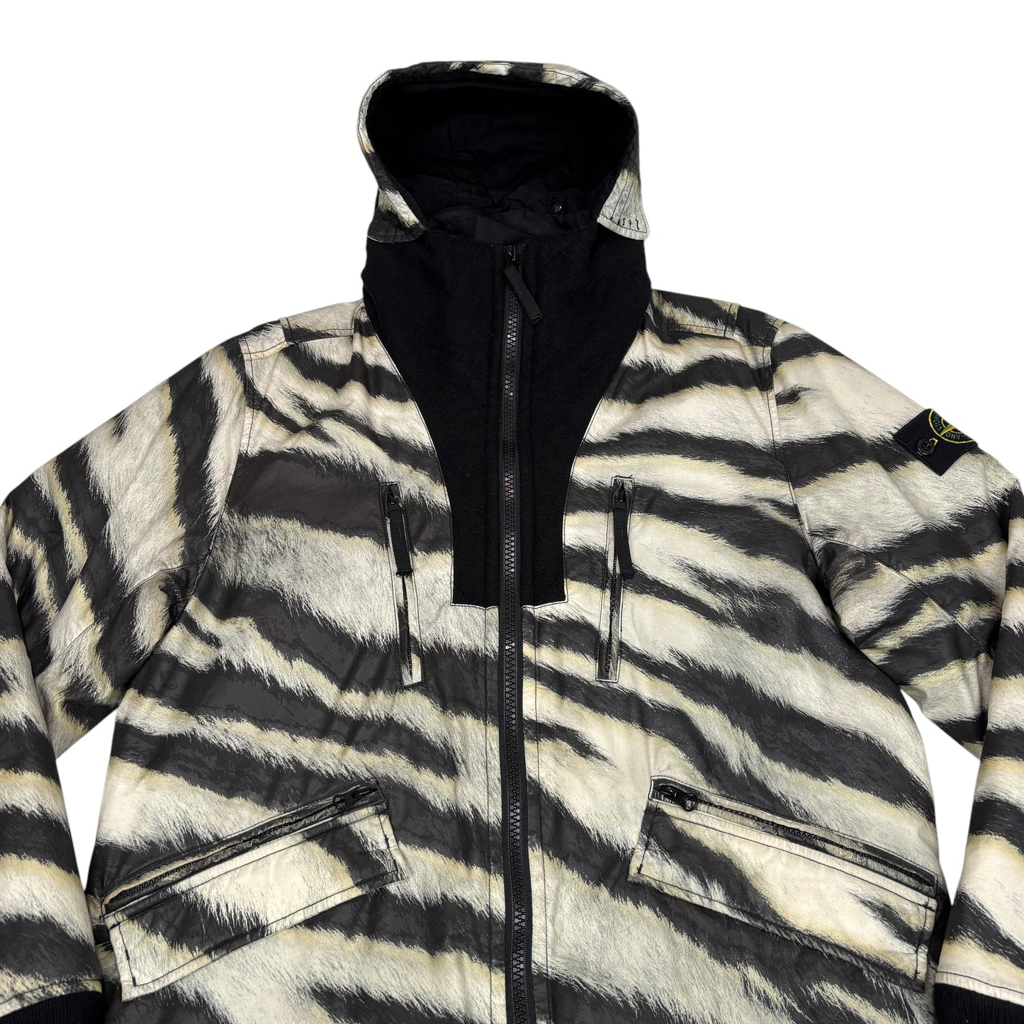 Stone Island White Tiger Camo 50 Fili with Primaloft Insulation Technology Jacket