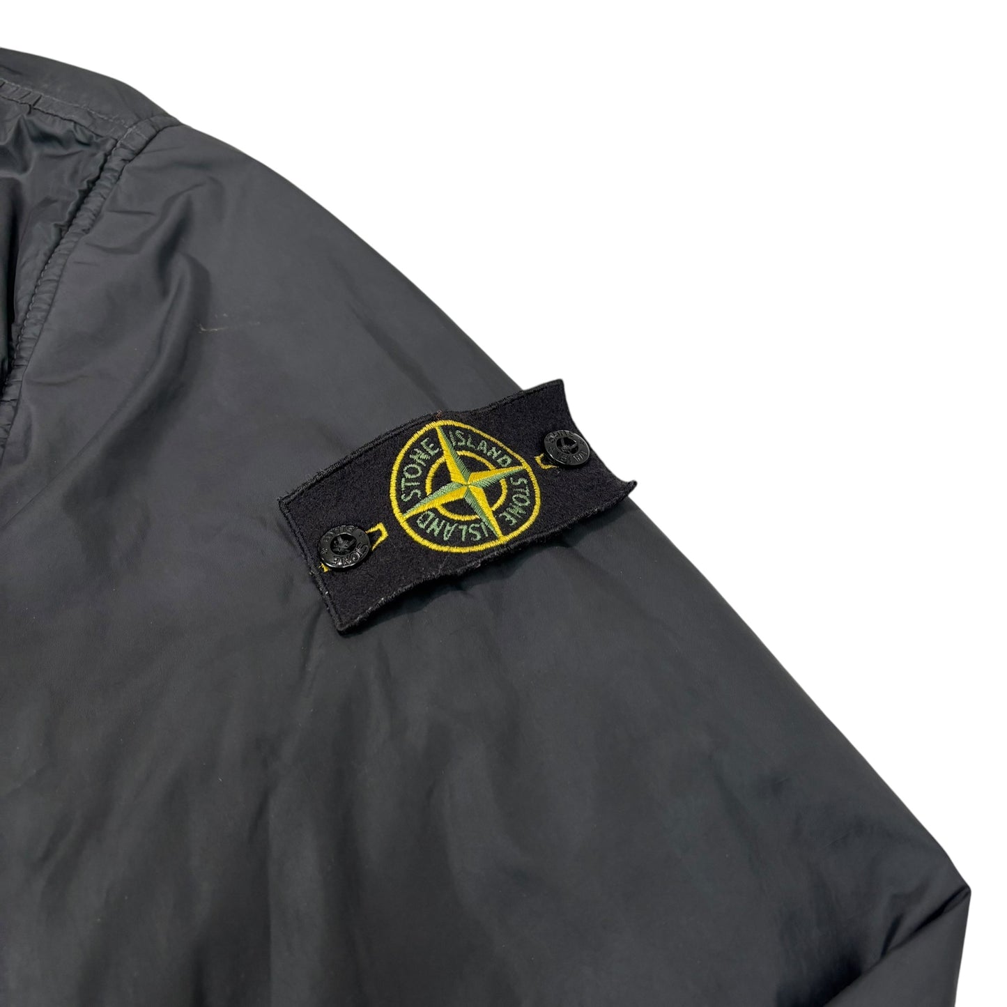 Stone Island Black Garment Dyed Crinkle Reps with Primaloft-TC Jacket