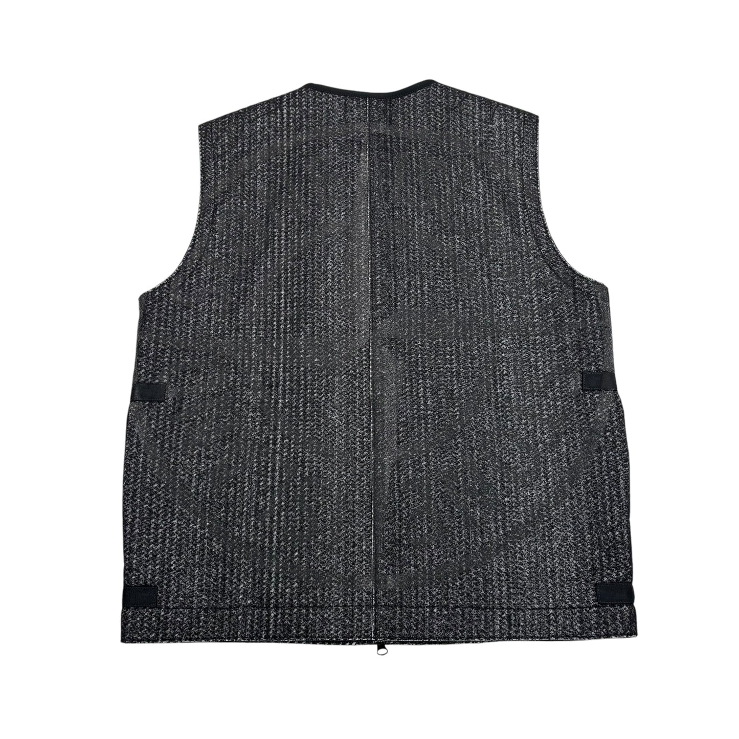 Stone Island Black Needle Punched Reflective Gilet