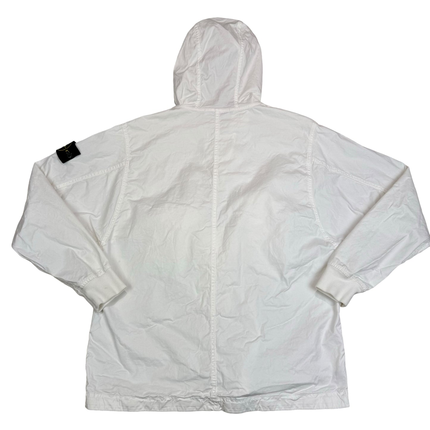 Stone Island White Patch Pocket Pullover Smock