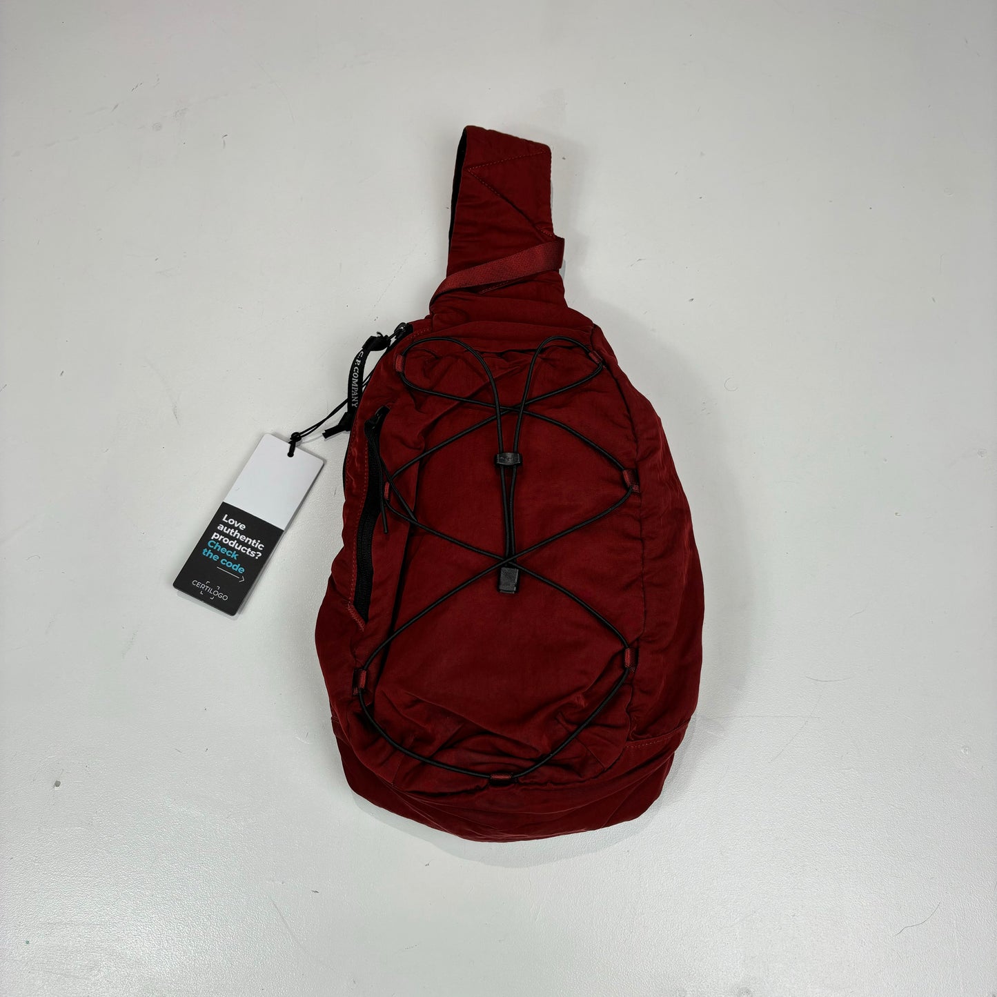 CP Company Ketchup Red Cross Body Double Strap Bag