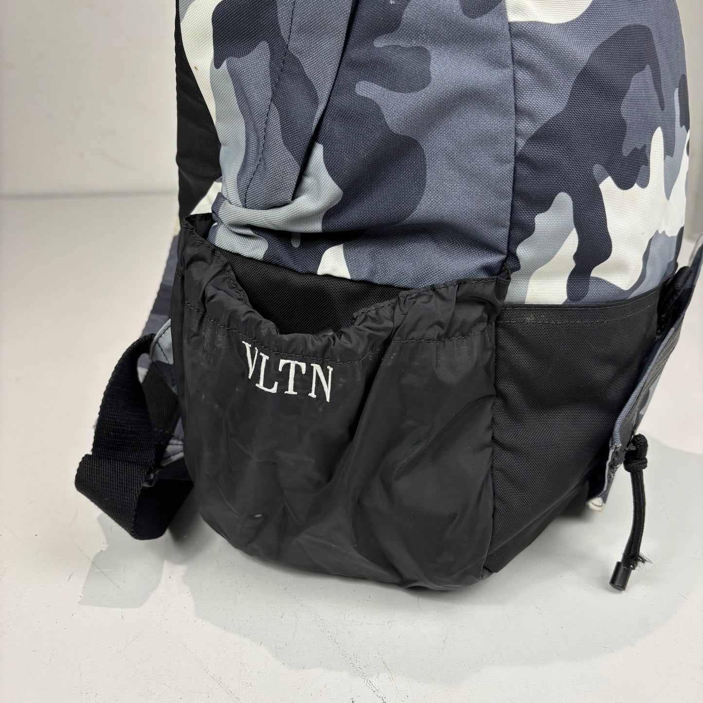 Valentino Blue Camo Multi Pocket BackPack Bag