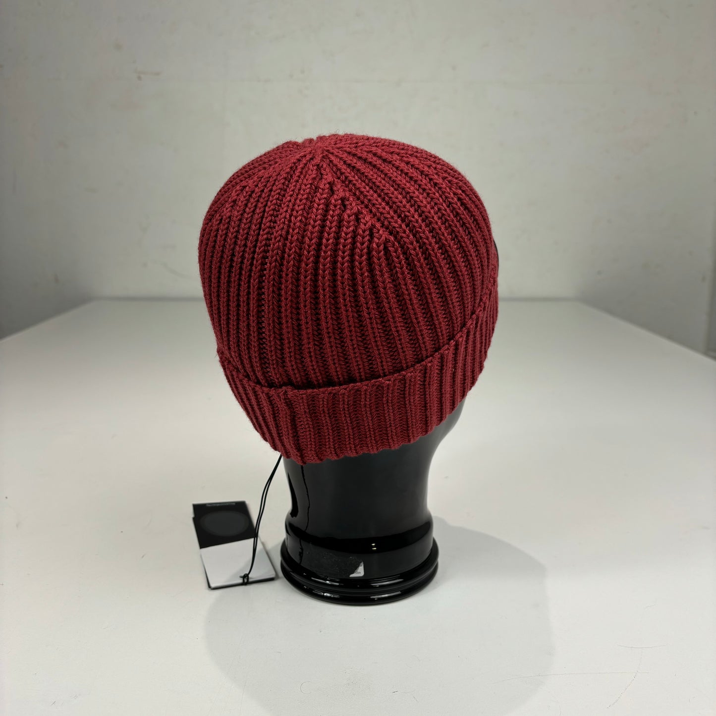 CP Company Ketchup Red Double Goggle Knitted Woollen Beanie