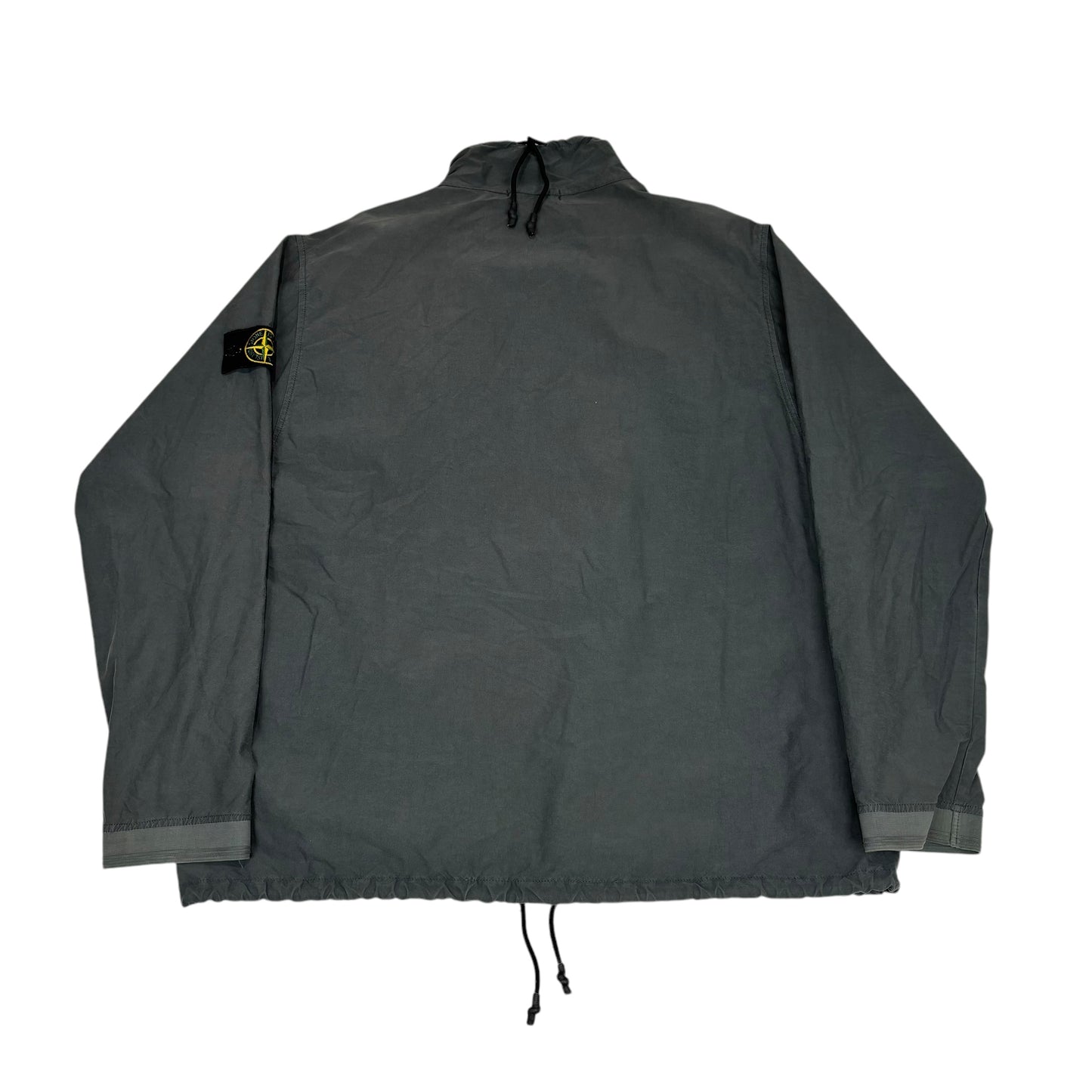 Stone Island Grey Light Corton Nylon Twill Pull Over Jacket