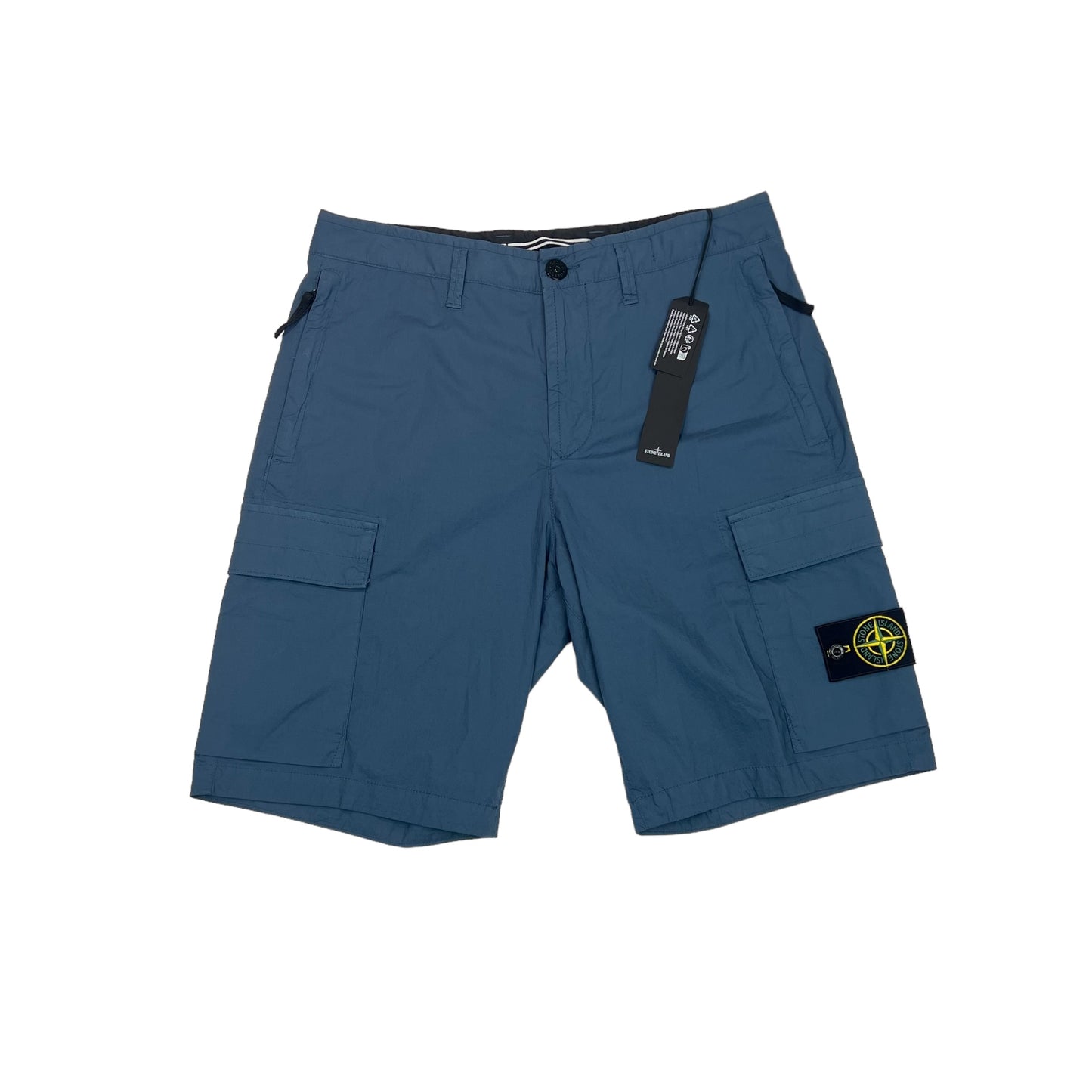 Stone Island Blue Cargo Shorts