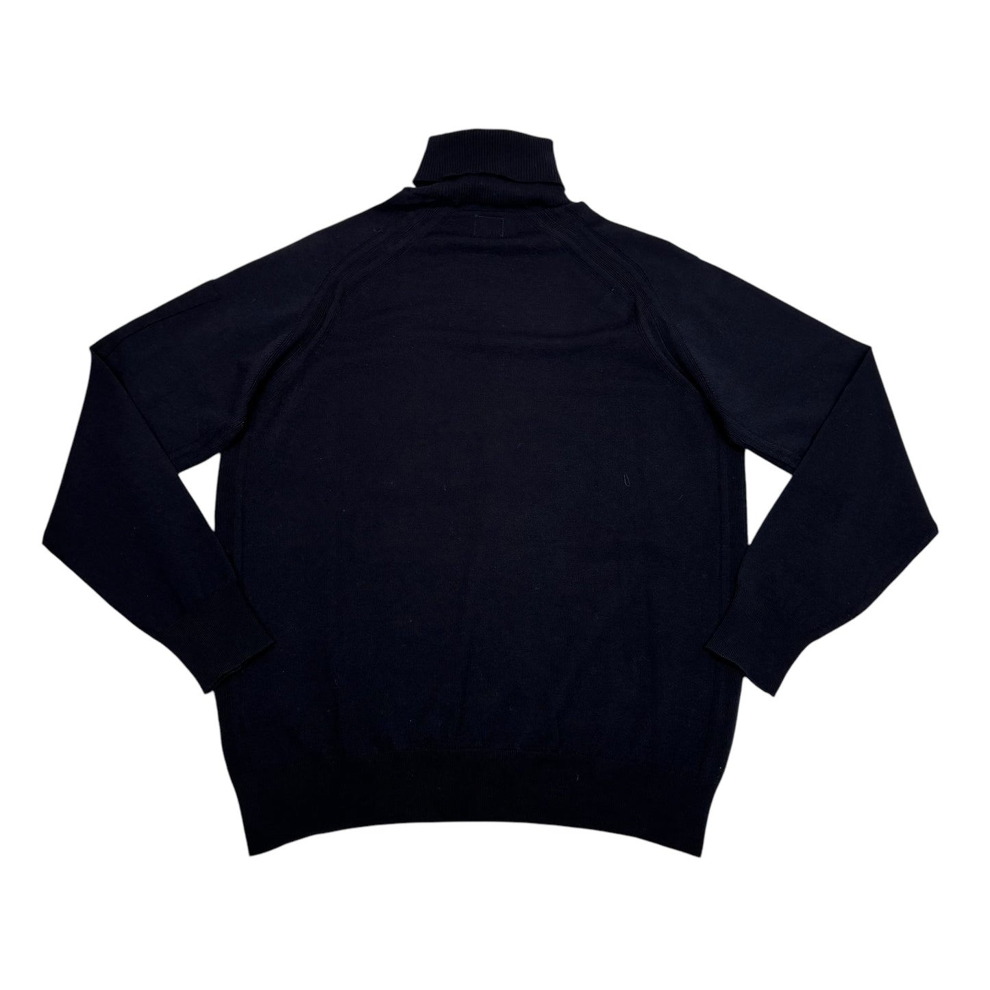 CP Company Navy Blue Cotton Turtle Neck Jumper