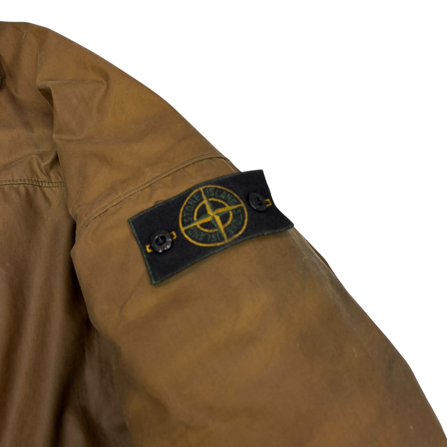 Stone Island Green Waxed Cotton with Removeable Dutch Liner Jacket