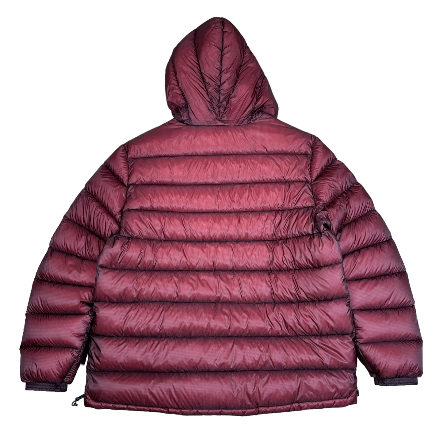 CP Company Burgundy D.D. Shell Padded Puffer Hoodie