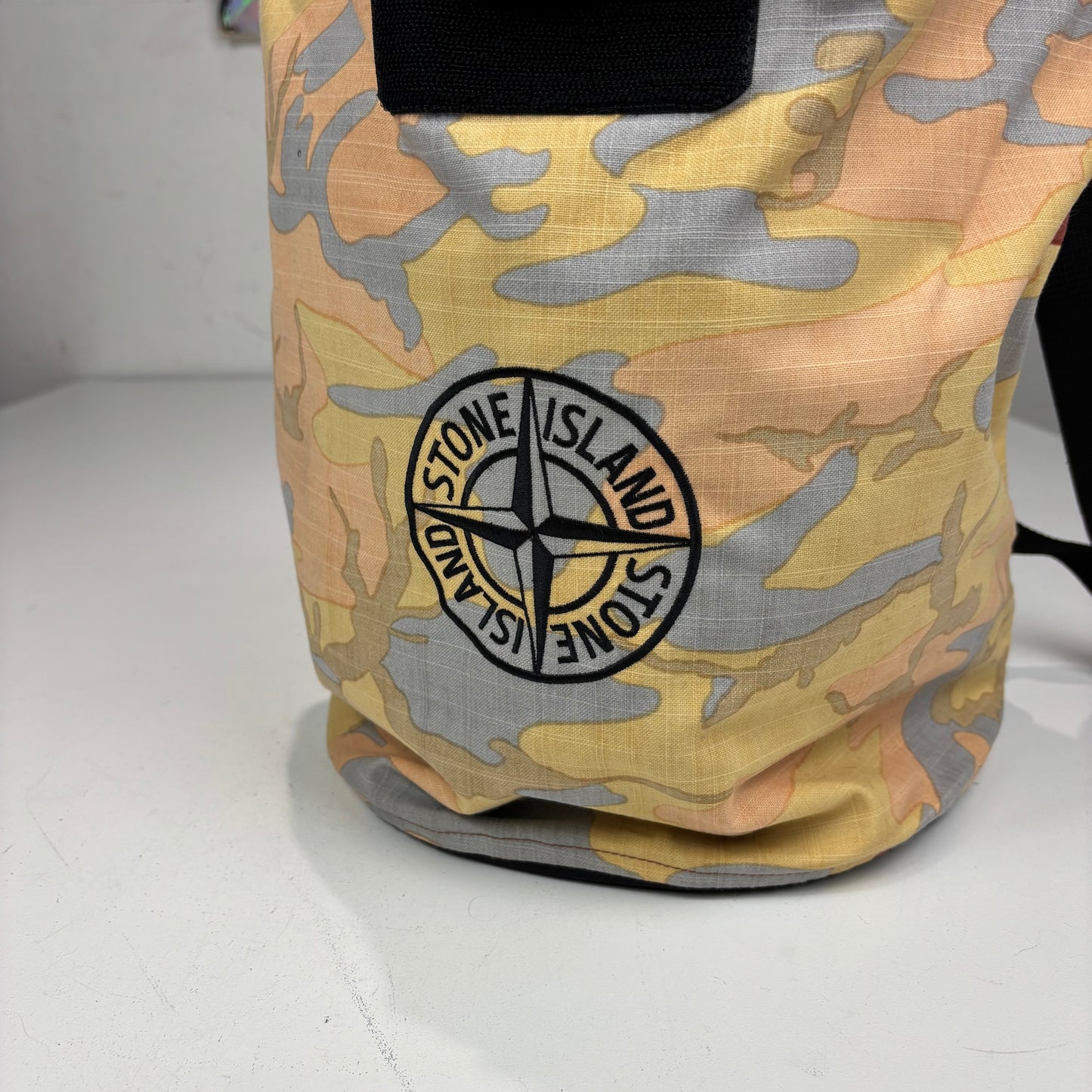 Stone Island Heritage Camo Large Logo Embroidery BackPack Bag