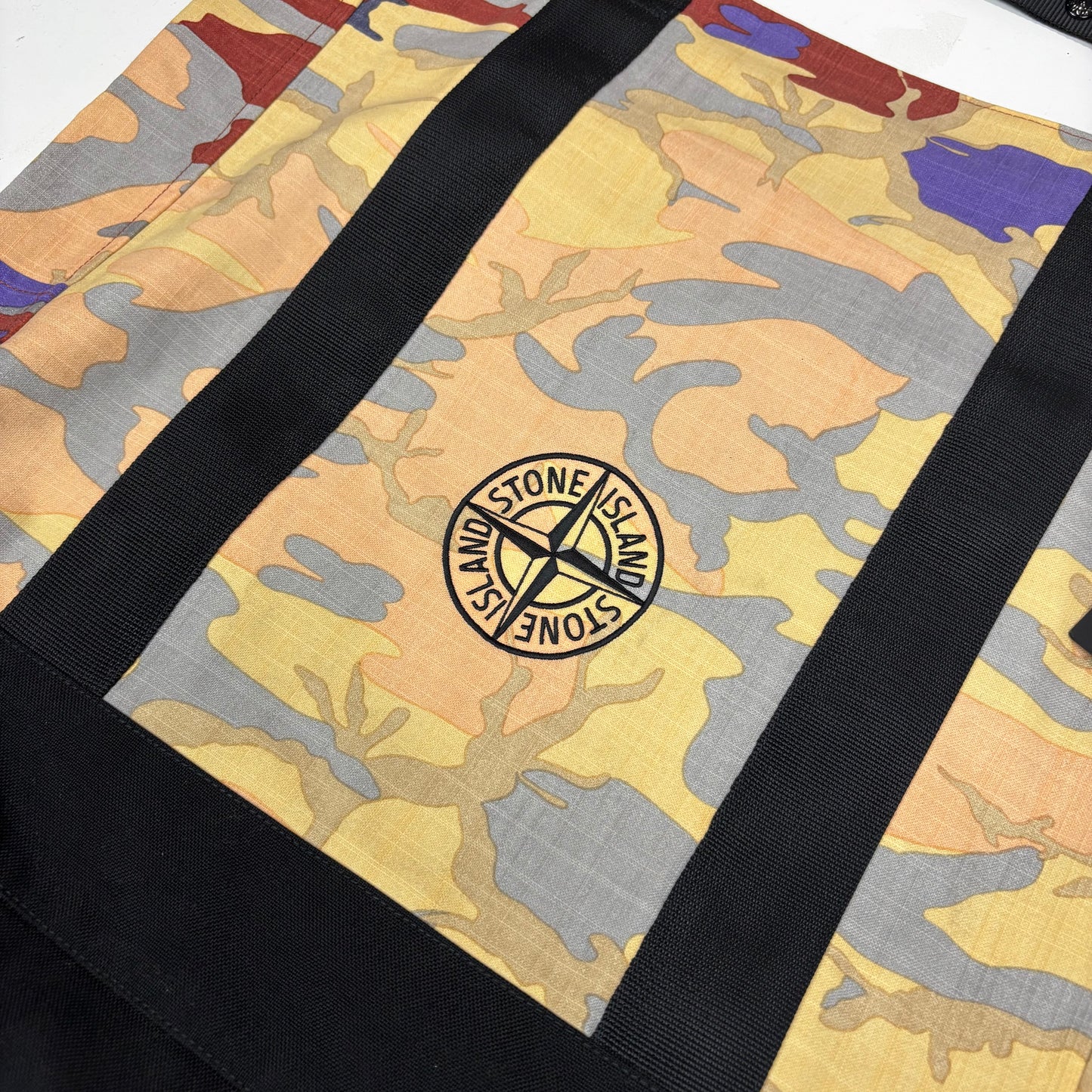 Stone Island Heritage Camo Large Compass Embroider Tote Bag