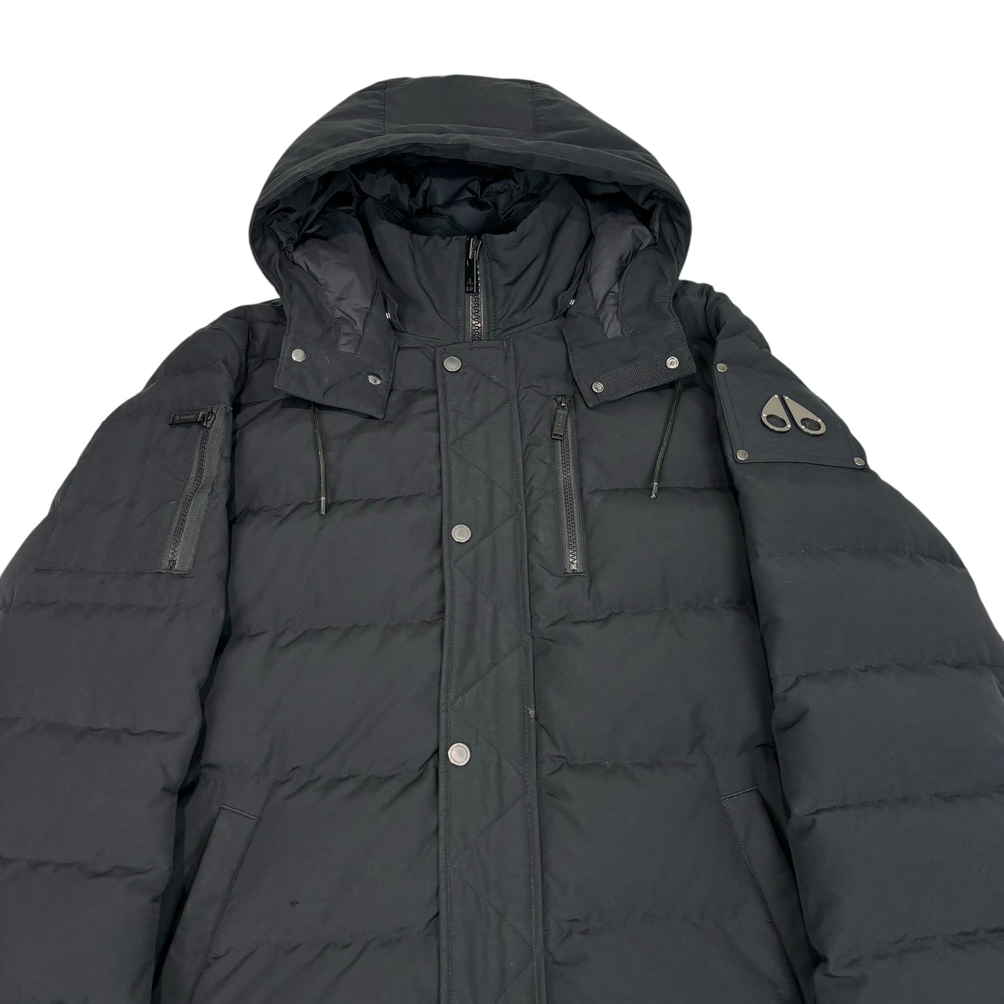 Moose Knuckles Black Puffer Coat