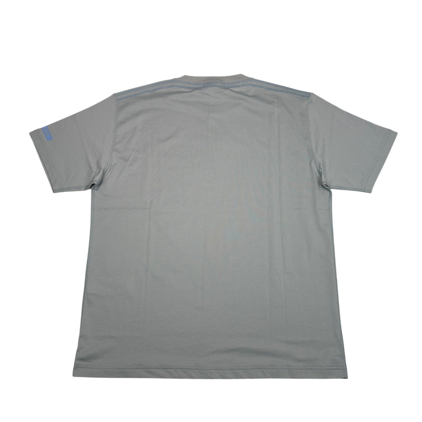 Stone Island Ice Blue Logo Print Design TShirt