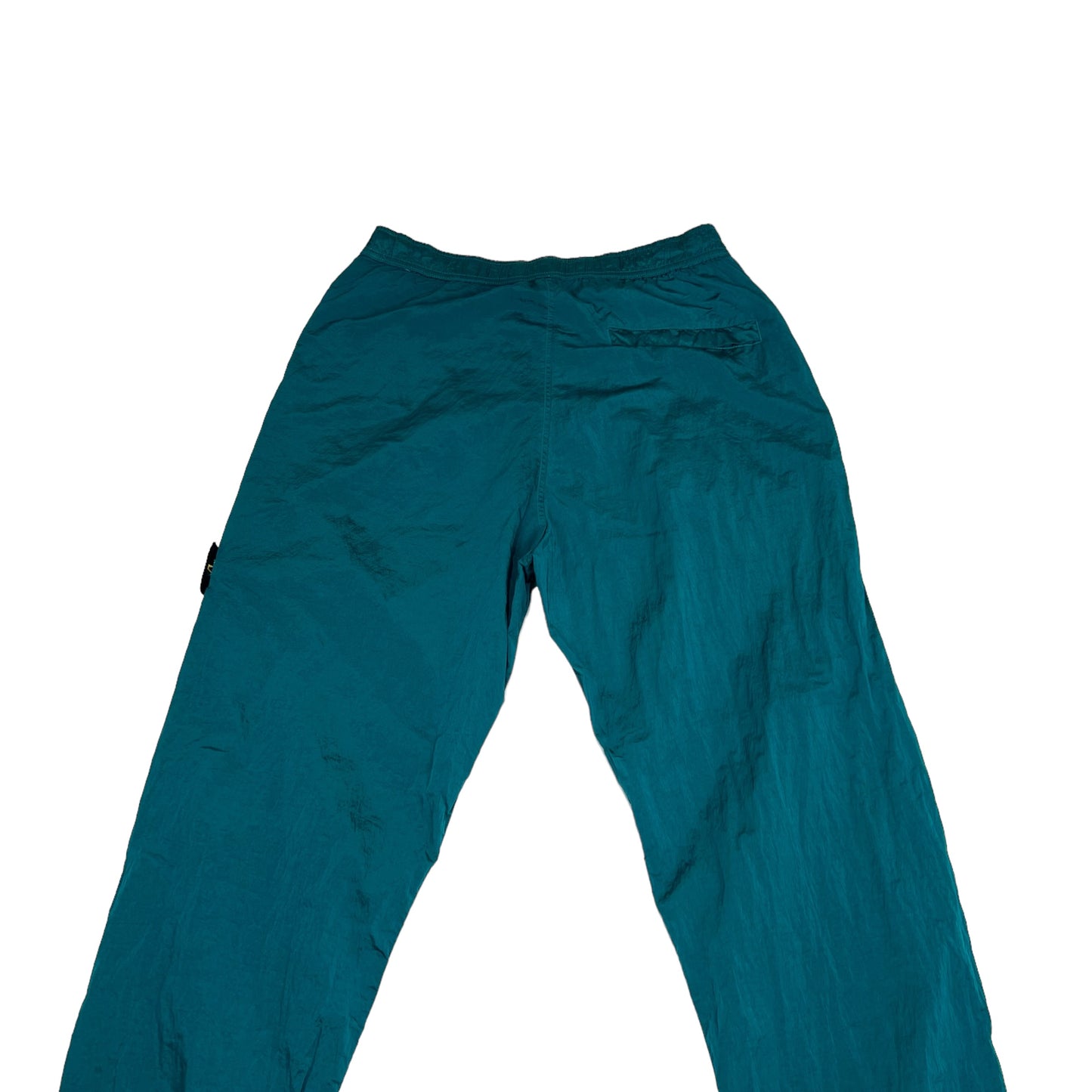 Stone Island Blue Nylon Metal Compass-Patch Trousers