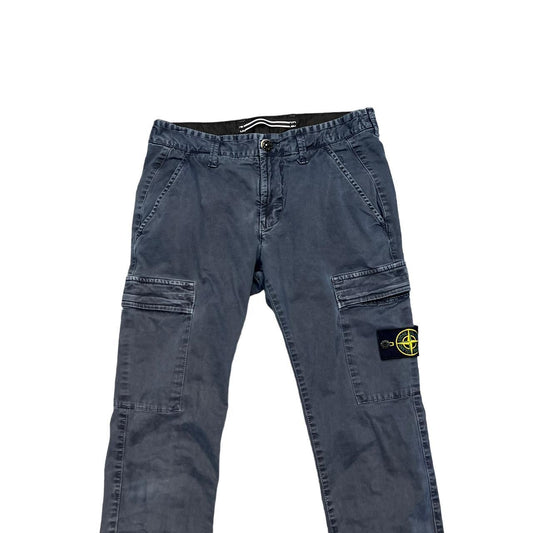 Stone Island Navy Blue Type SK Cargo Trousers