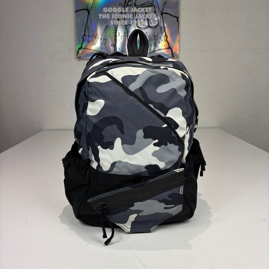 Valentino Blue Camo Multi Pocket BackPack Bag