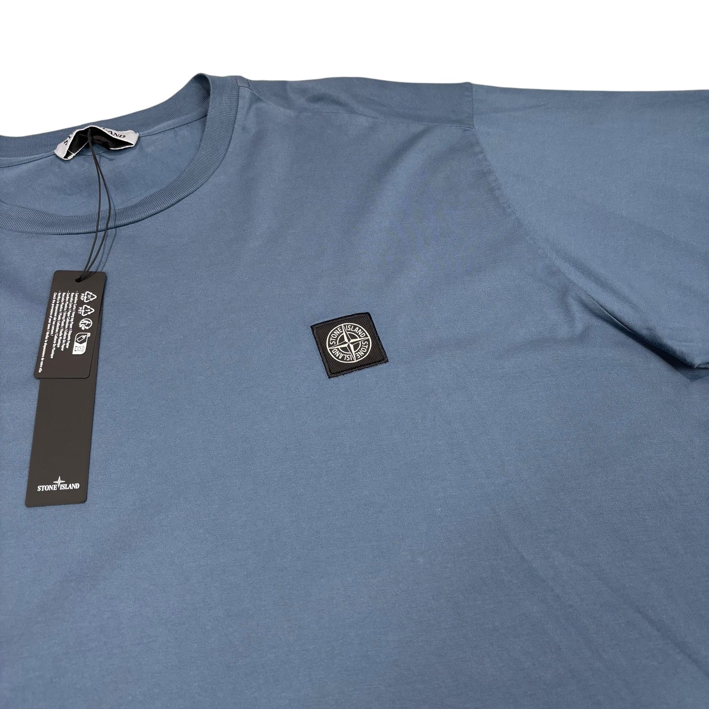 Stone Island Blue Patch Logo TShirt