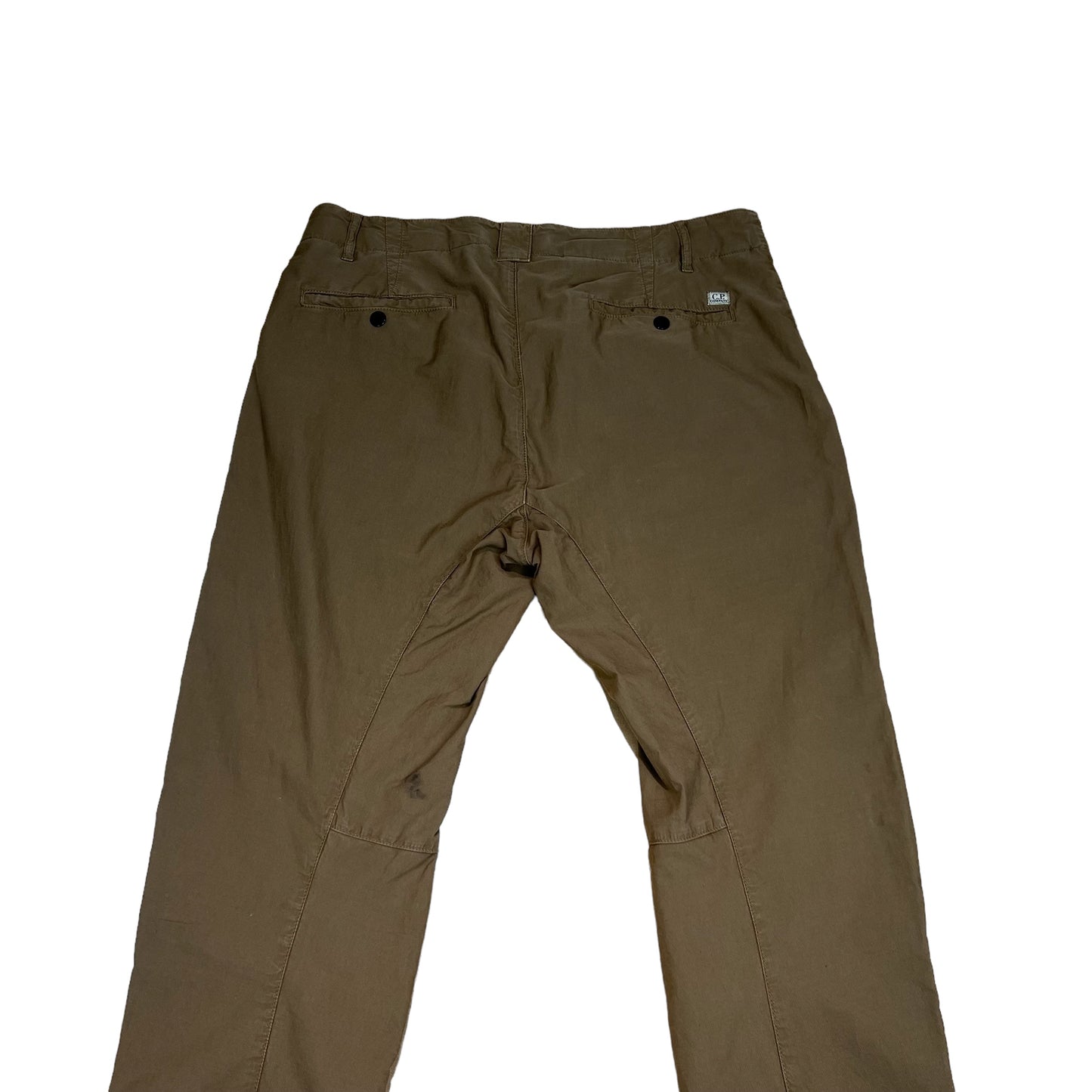 CP Company Ottoman Brown Linen Trousers