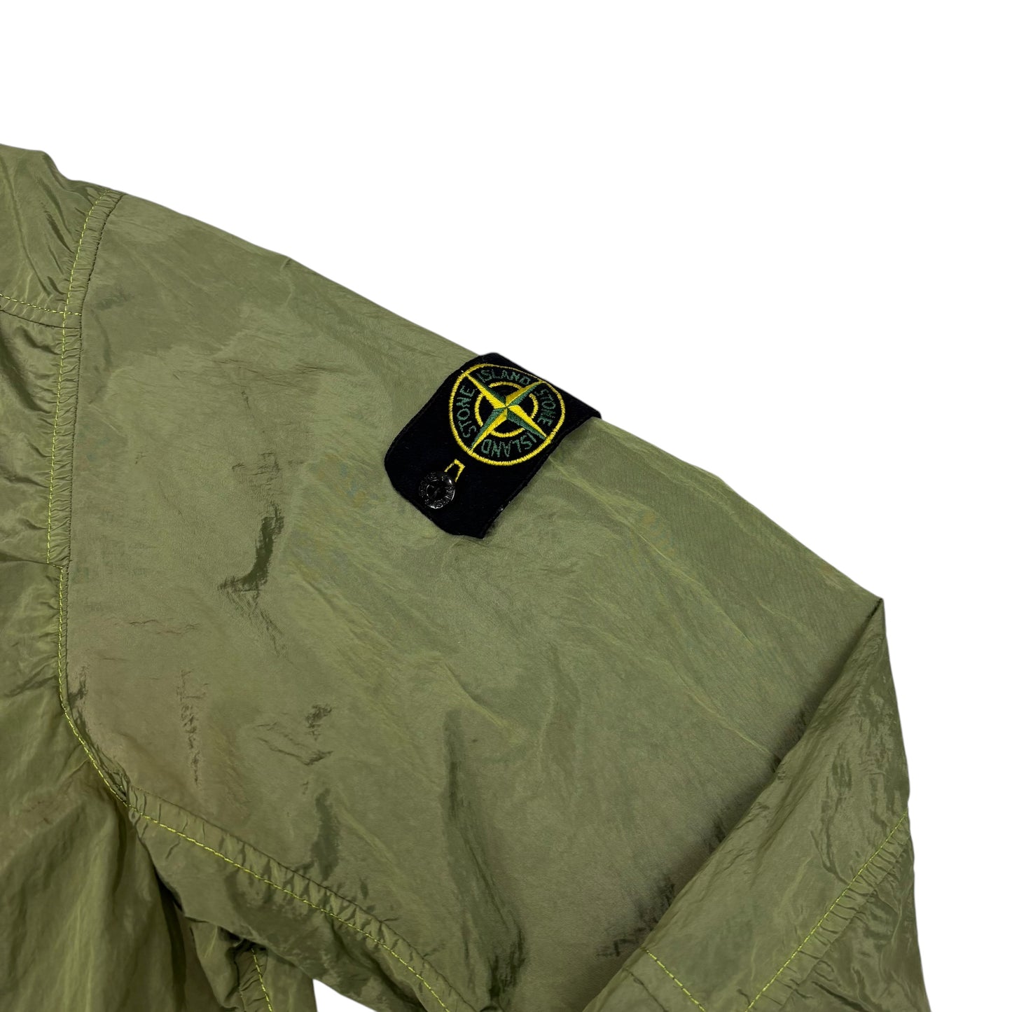 Stone Island Green Nylon Metal Watro Compass Patch Jacket