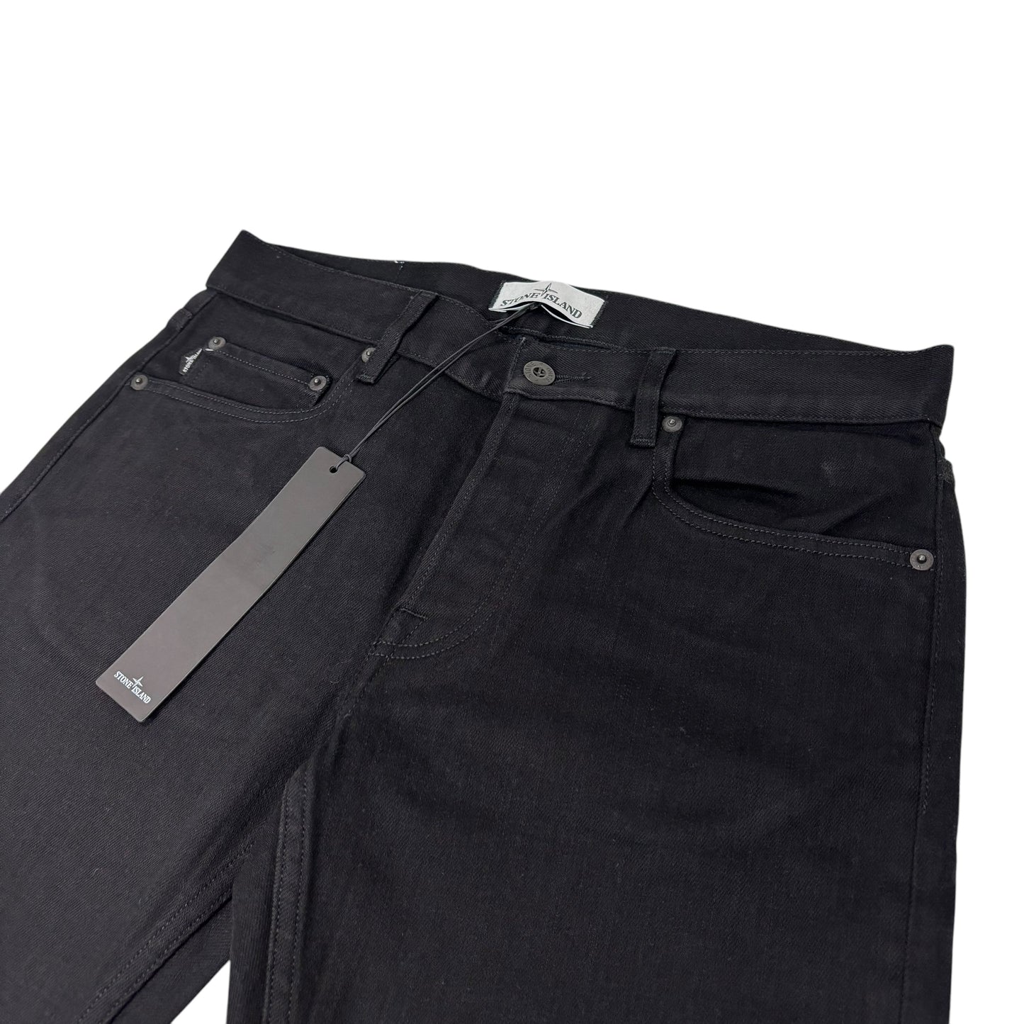 Stone Island Black Demin Type-SL Compass Patch Jeans