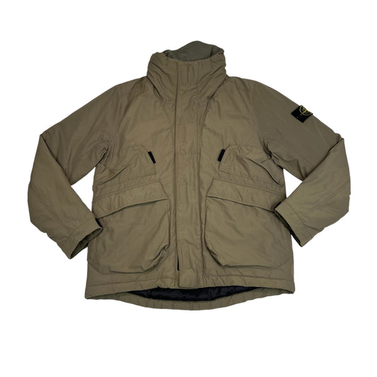 Stone Island Brown Micro Reps with Primaloft Insulation Technology Coat