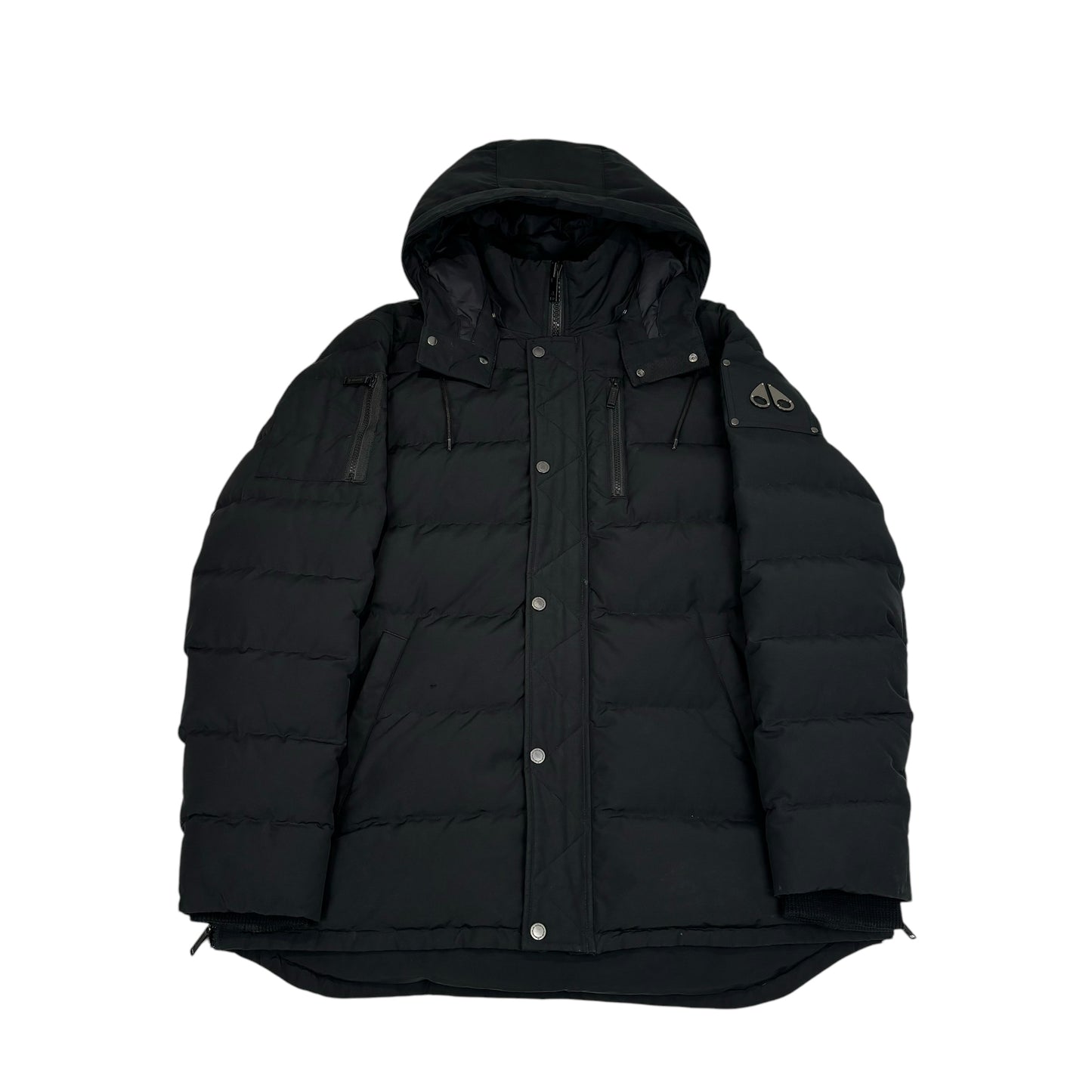 Moose Knuckles Black Puffer Coat