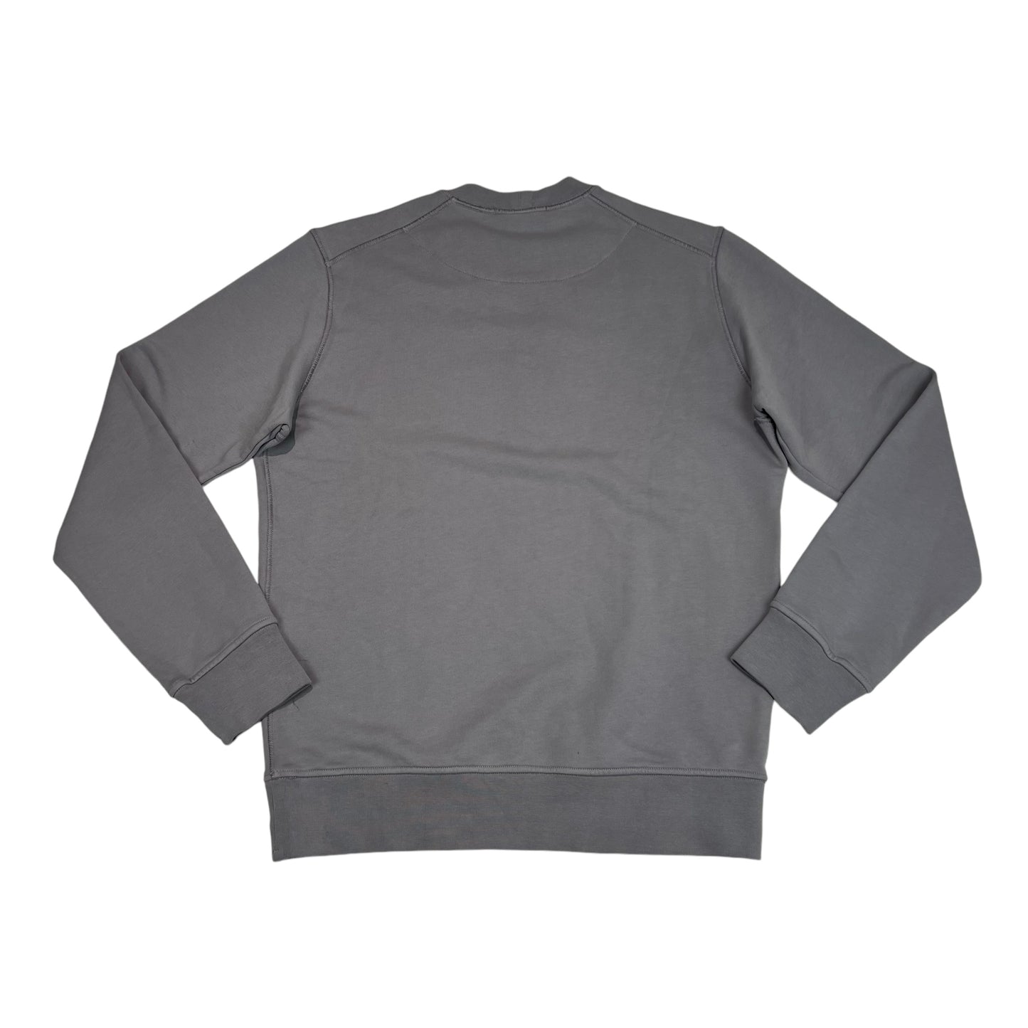 Stone Island Grey Institutional One Badge Print Crewneck Jumper