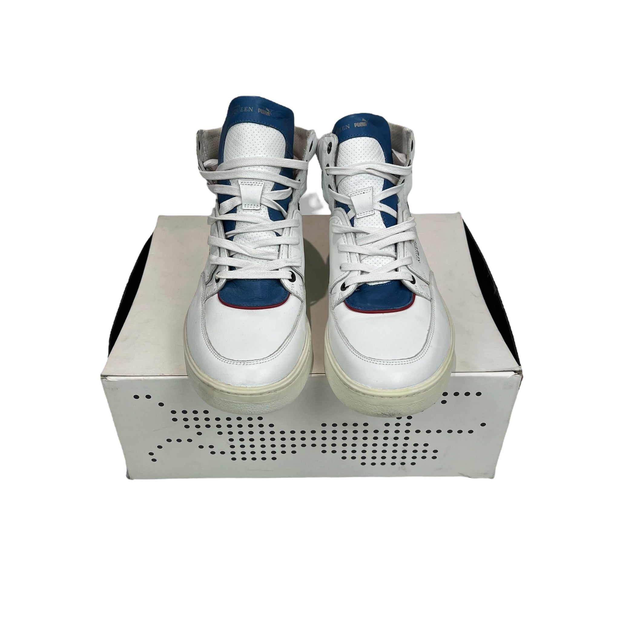 Alexander mcqueen white puma trainers hotsell