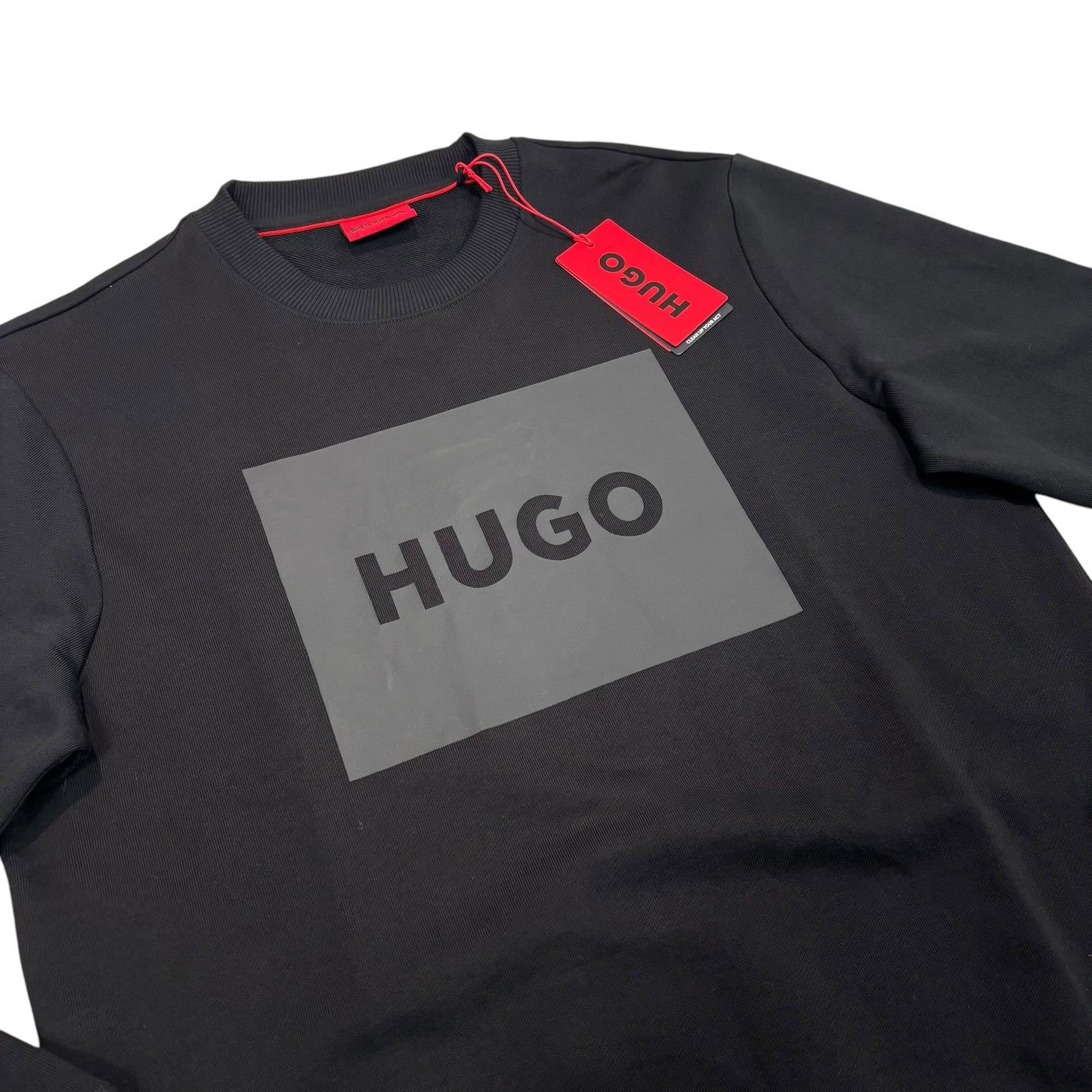 Hugo Boss Black Box Spell Logo Print Crewneck Jumper