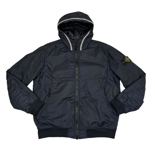 Stone Island Navy Blue Garment Dyed Crinkle Reps NY with Primaloft-TC Jacket