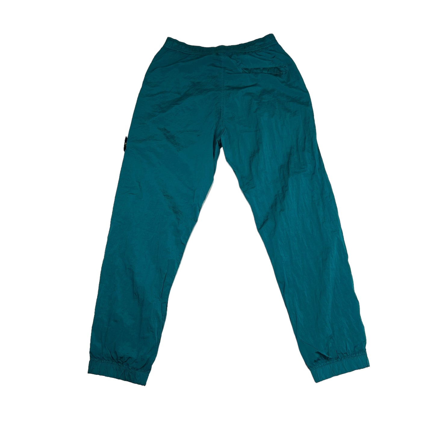 Stone Island Blue Nylon Metal Compass-Patch Trousers