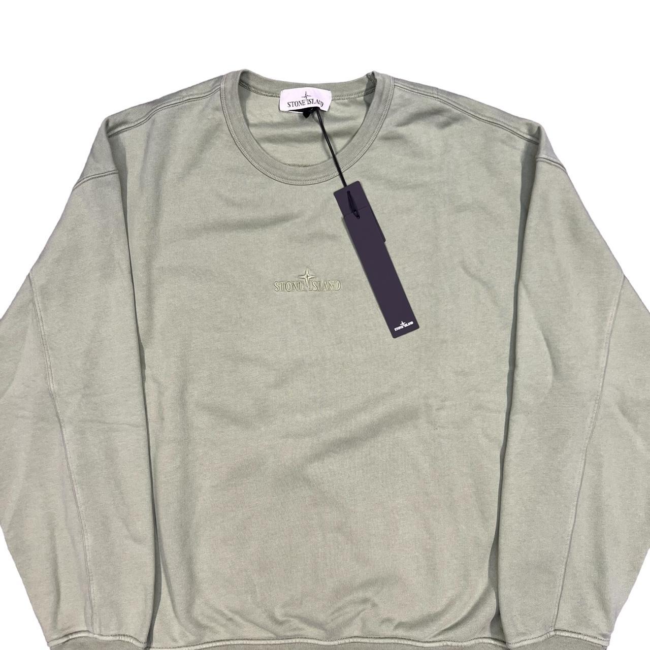 Stone island jumper on sale with logo on front