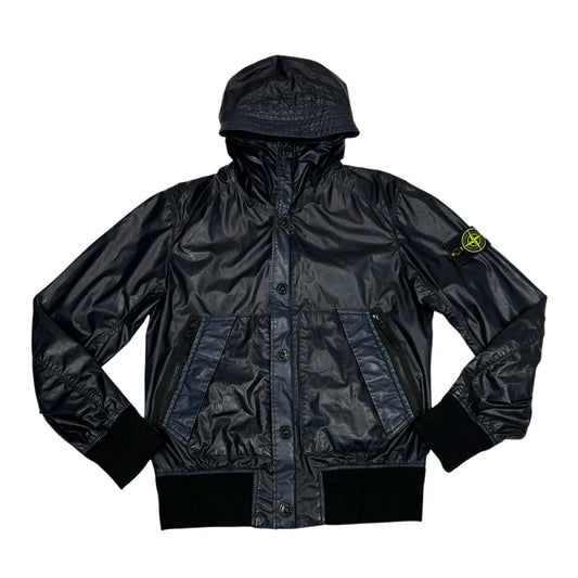 Stone Island Navy Blue Mussoula Gommata Jacket