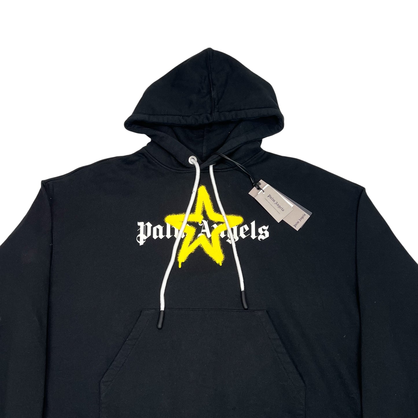 Palm Angels Black Star Spray Oversized Hoodie