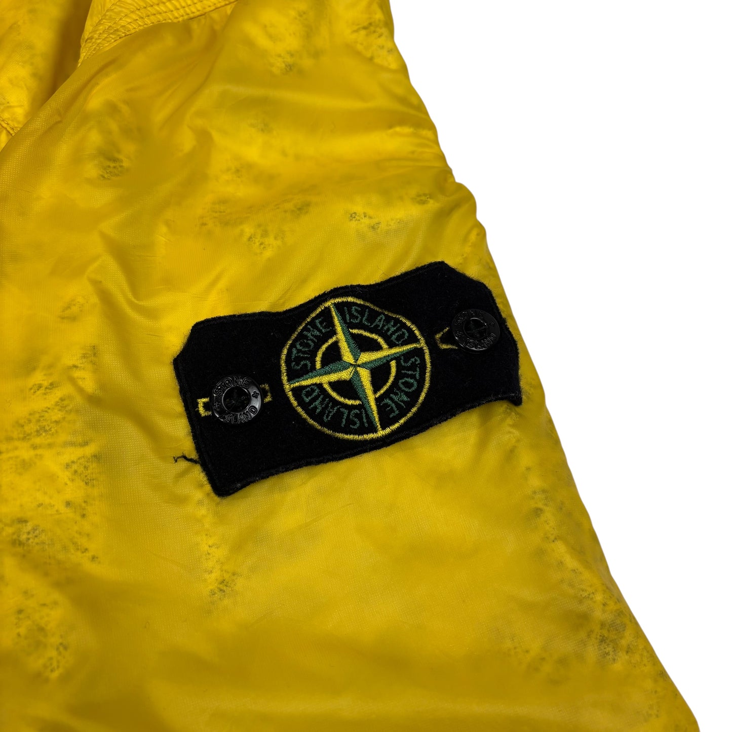 Stone Island Yellow Micro Rip Stop 7 Den / Tyvek Sheild Jacket