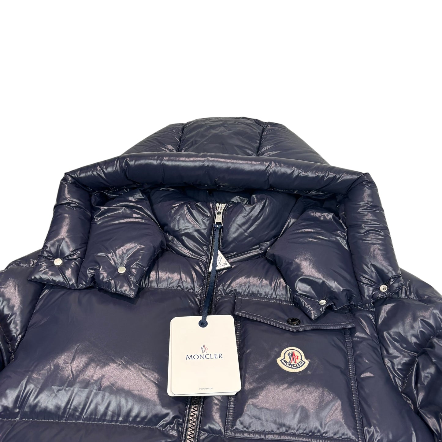 Moncler Navy Blue Montbeliard Giubbott Puffer Jacket